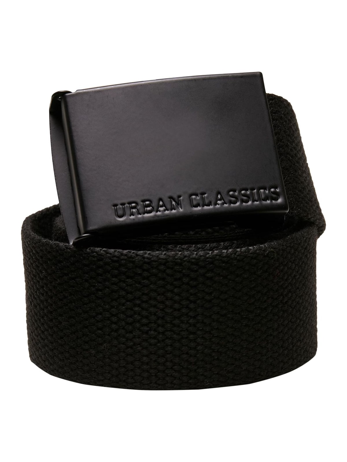 Ζώνη Canvas με Μεταλλική Πόρπη Coloured Buckle και Ρυθμιζόμενο Μέγεθος TB4037-00007 Urban Classics black