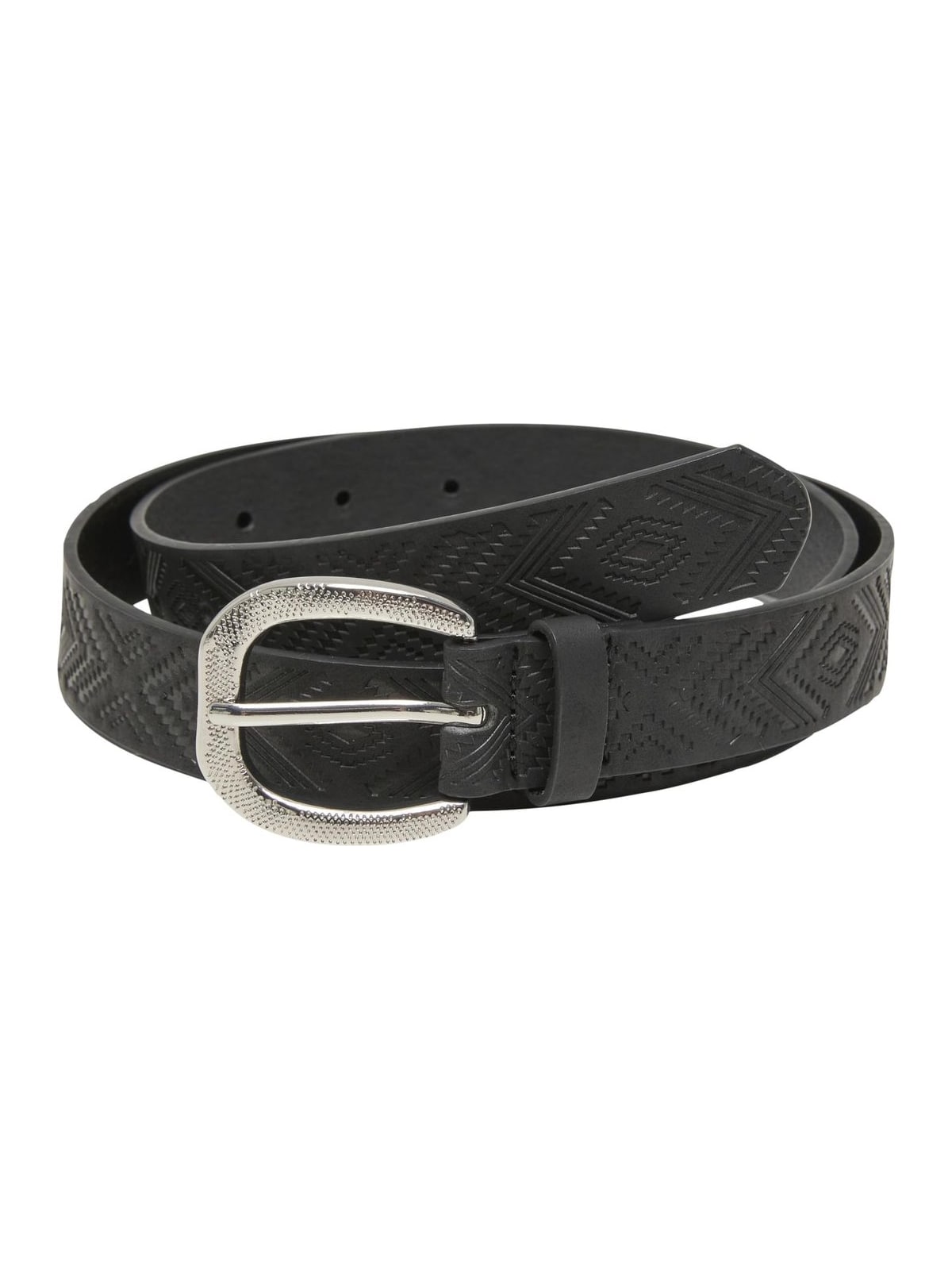 Ζώνη Leather Imitation Punched Pattern με μοναδικό σχέδιο τρυπών TB8311-00007 Urban Classics black