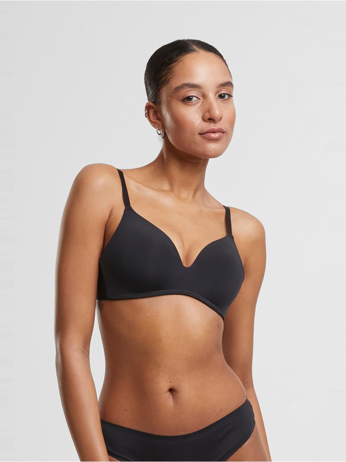 Γυναικείο σουτιέν Ladies Basic padded Bra 2-Pack με ελαφρώς ενισχυμένα cups TB7654A-20543 Urban Classics black+nude