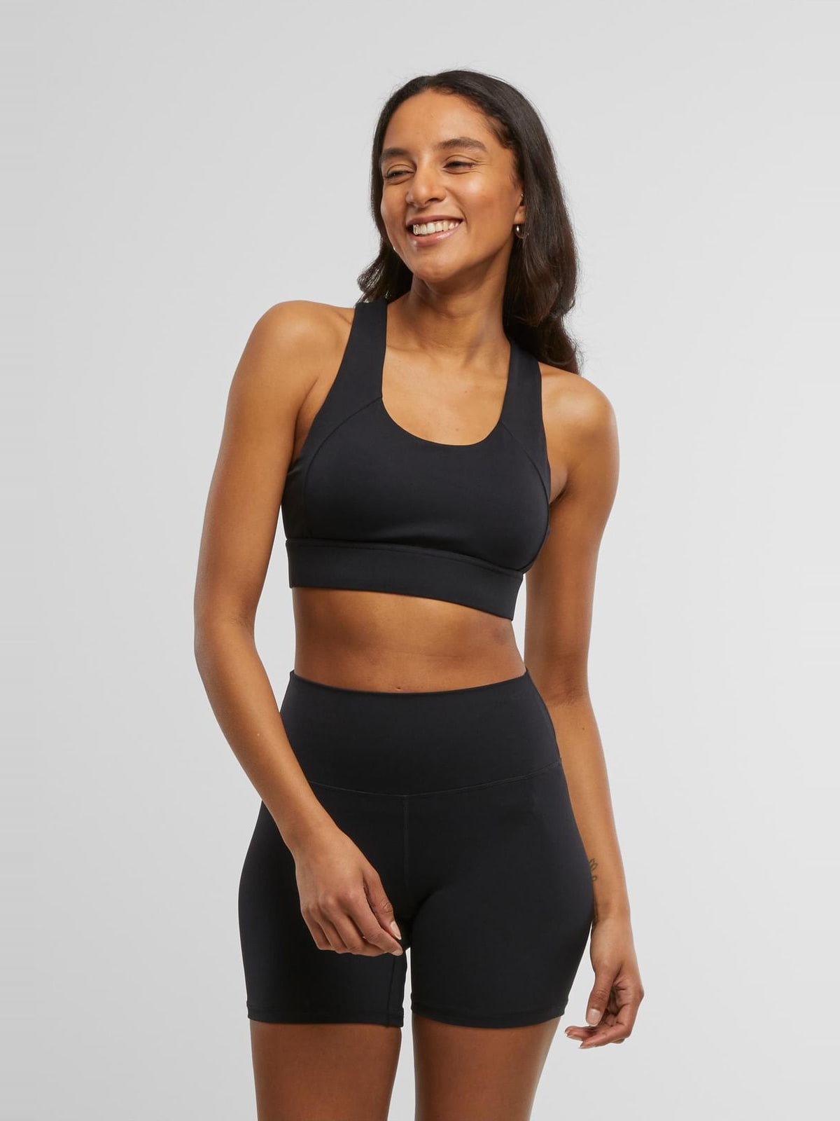 Γυναικείο sports bra με racerback σχέδιο TB7805-00007 Urban Classics black