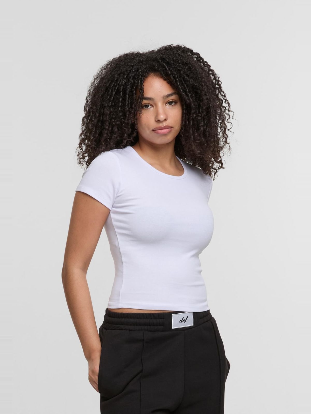 Μπλούζα DEF RELAX T-Shirt με ελαστικό ύφασμα DFLTS210-21363 brightwhite