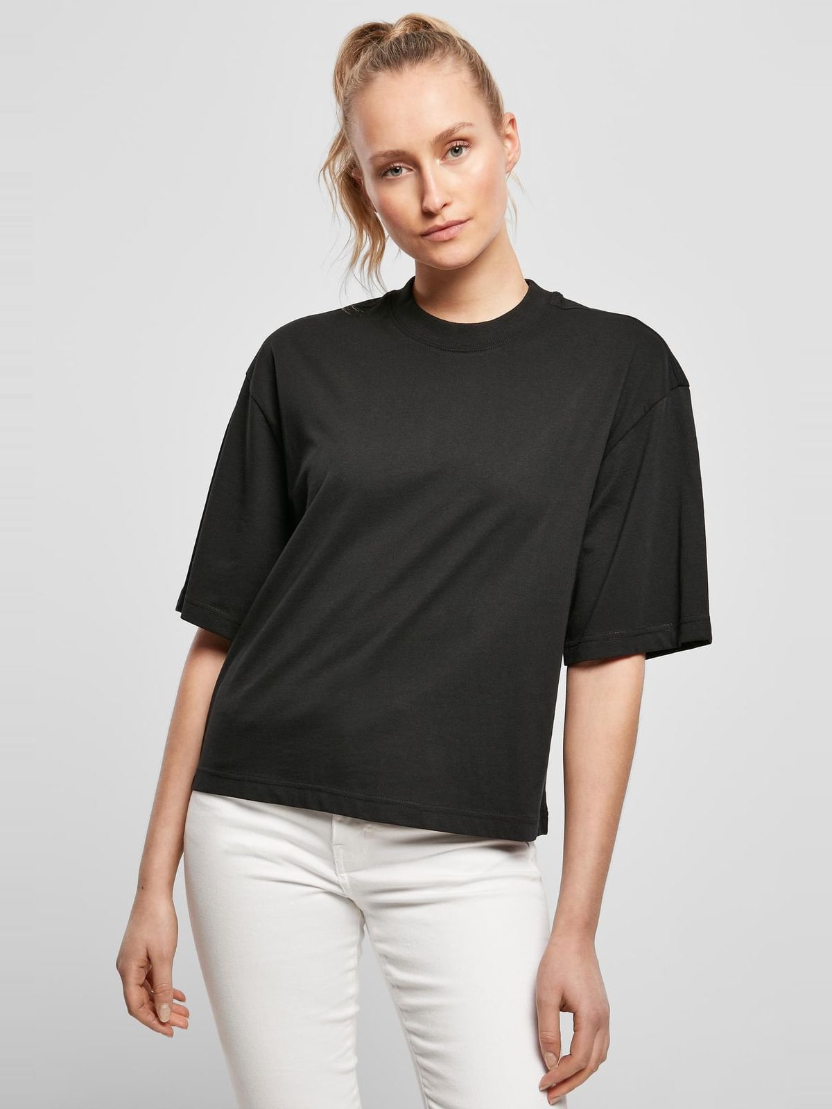 Oversized μπλούζα Ladies Essentials με μαλακό οργανικό βαμβάκι TB4077-00007 Urban Classics black