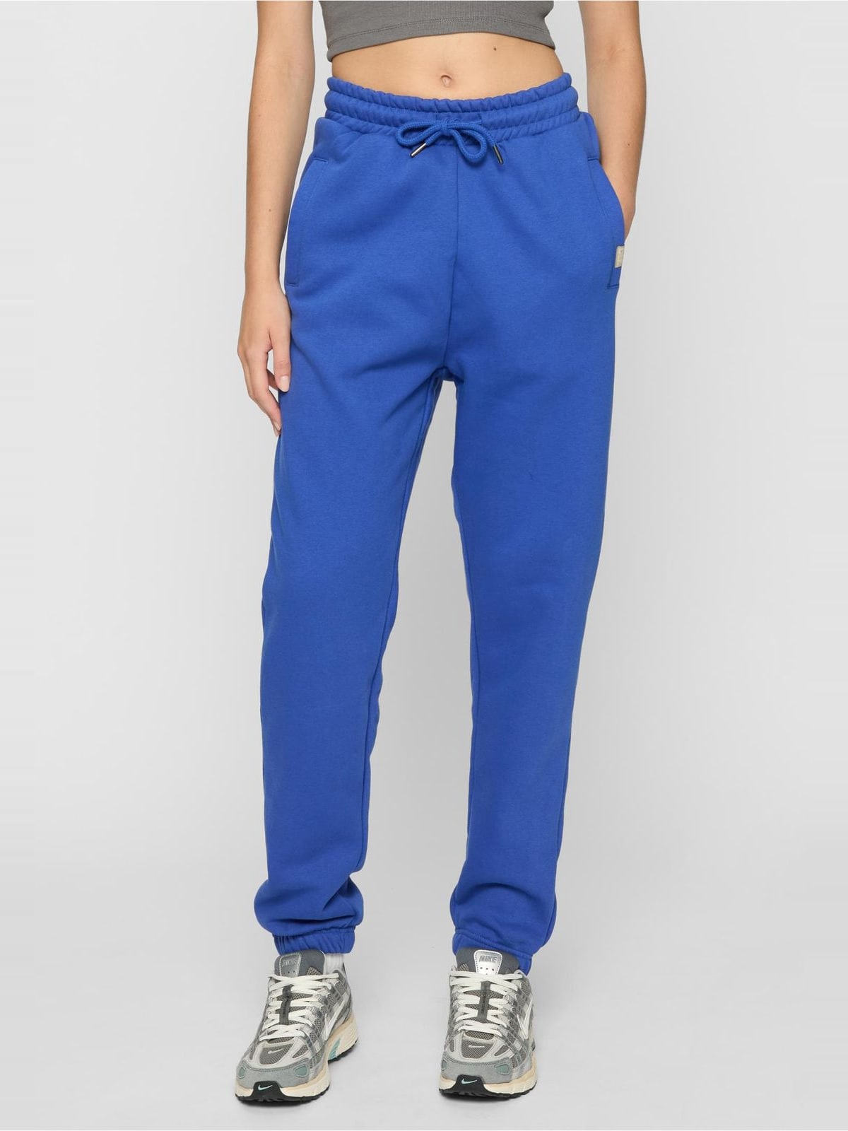 Γυναικείες φόρμες DEF Sweatpants με ελαστική μέση DFLSP152-01495 cobalt blue