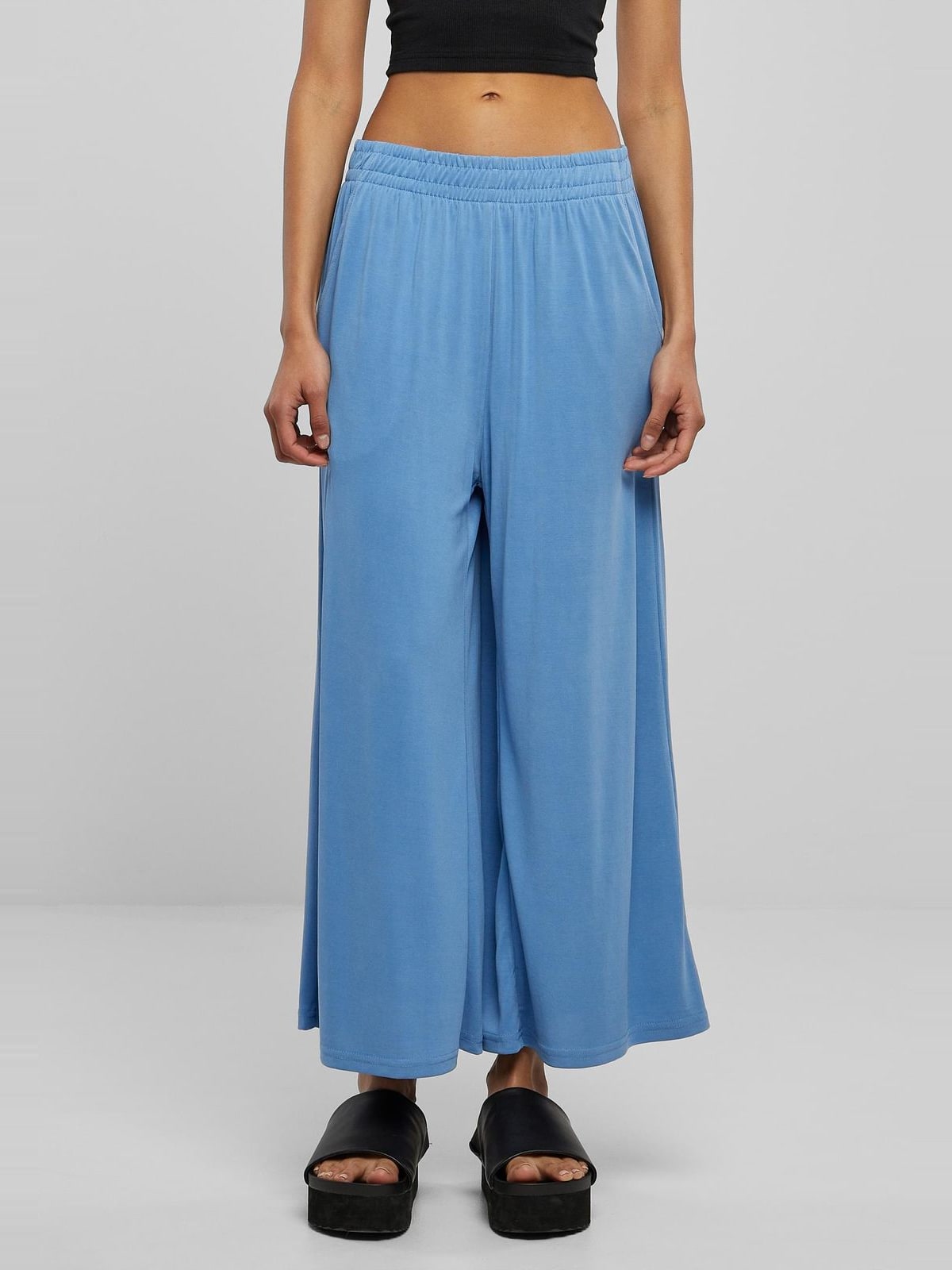 Γυναικείο παντελόνι culotte Modal με ελαστική μέση TB2597-02428 Urban Classics vintageblue