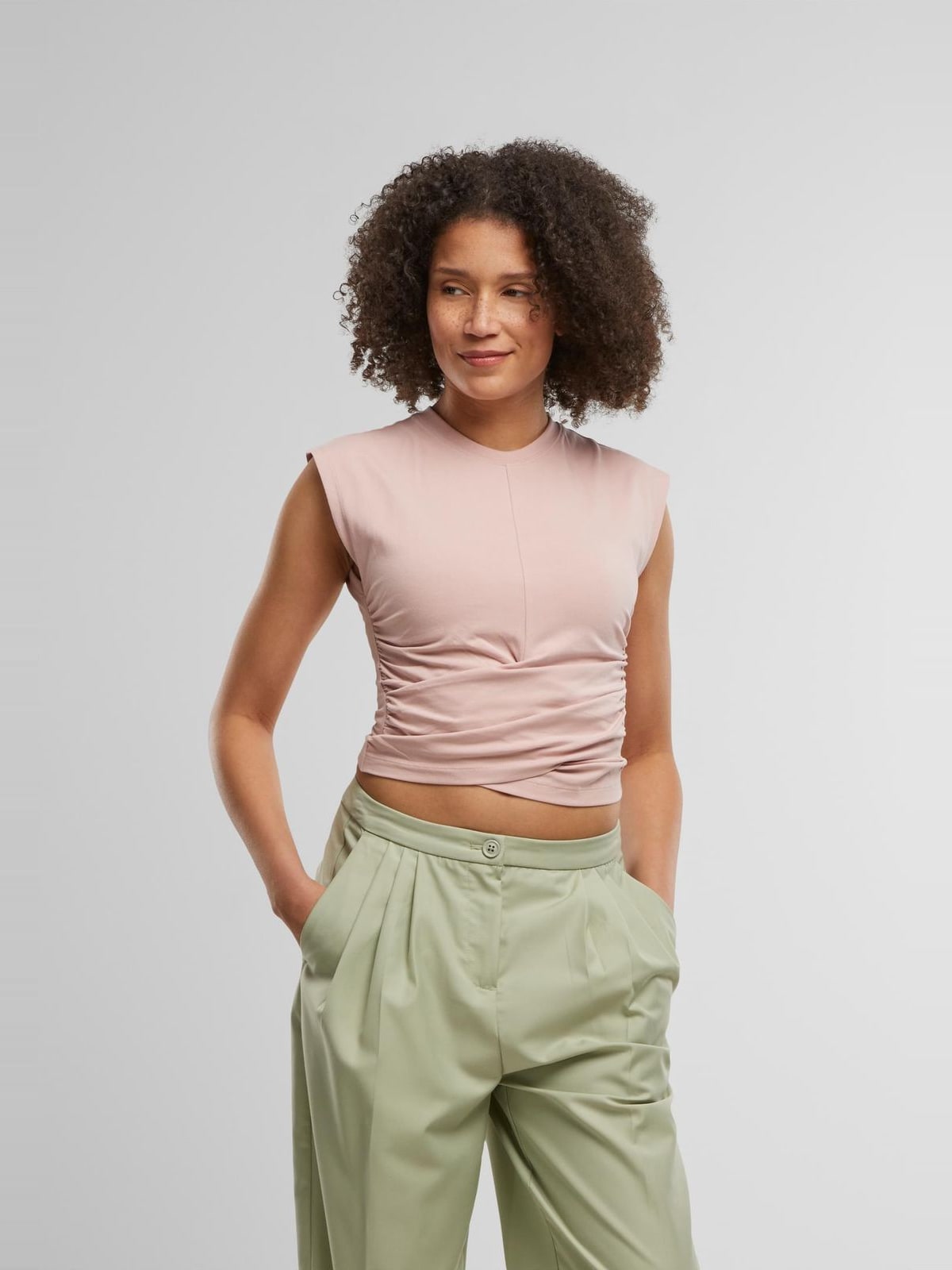 Γυναικεία παντελόνια Wide Leg με ψηλή μέση TB7194-03259 Urban Classics softsalvia