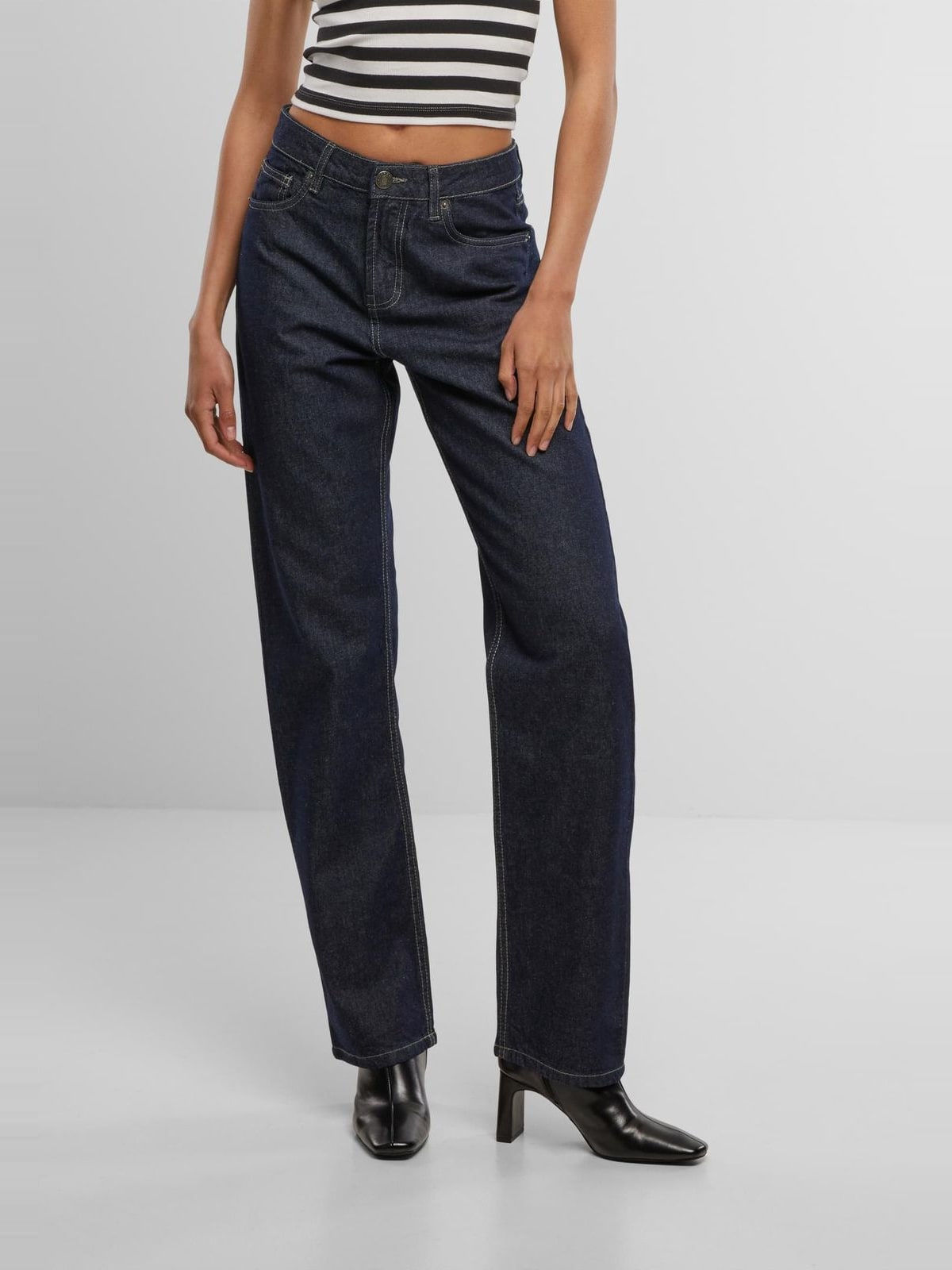 Ladies Straight Fit Denim με κανονική εφαρμογή TB7193-19495 Urban Classics rinse washed