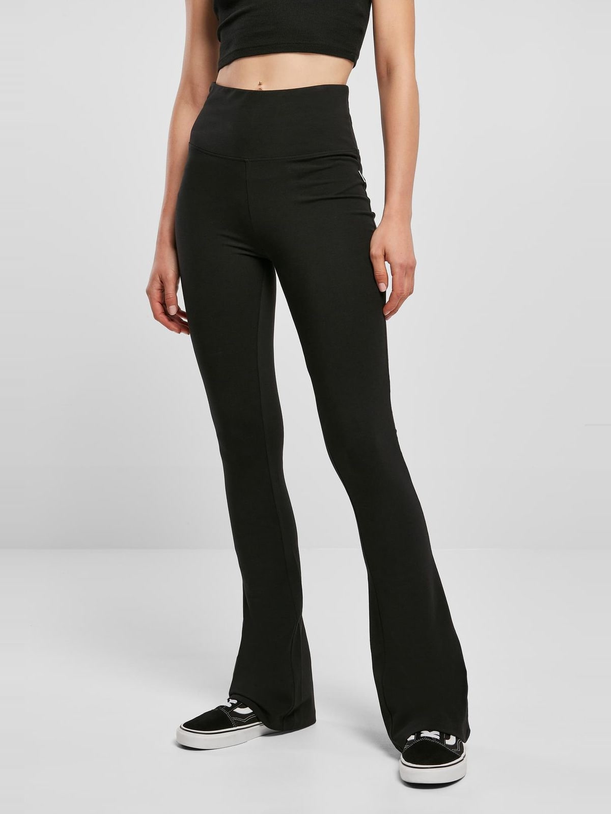Ψηλόμεσα Leggings Ladies Essentials με φαρδιά μέση TB5013-00007 Urban Classics black