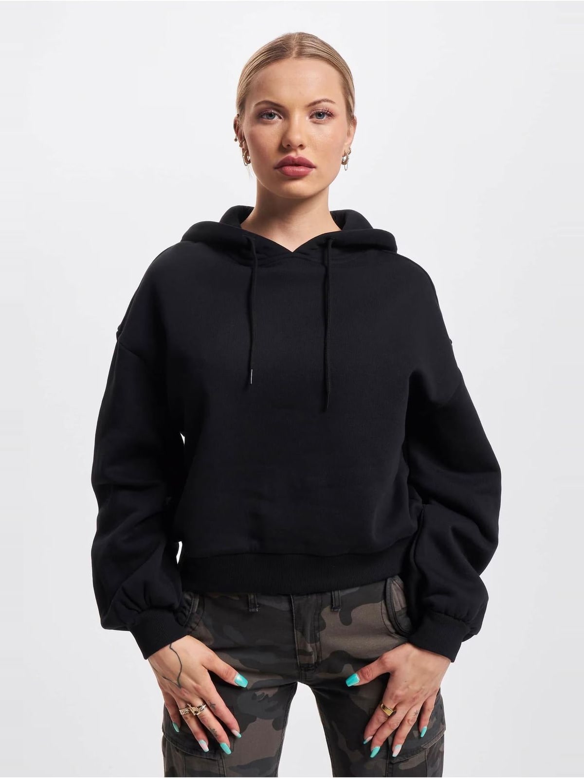 Άνετο hoodie DLHD001M Teddy με κουκούλα DLHD001M-00007 Dangerous DNGRS black