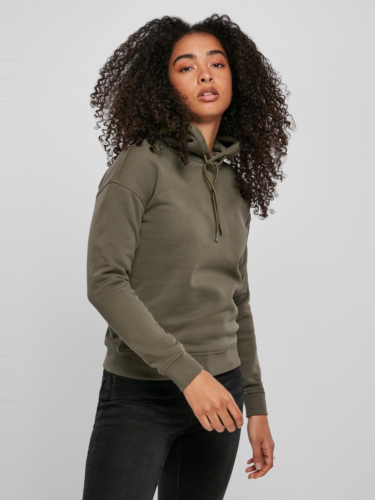 Γυναικείο φούτερ Ladies Essentials με οργανικό βαμβάκι TB2984-00176 Urban Classics olive