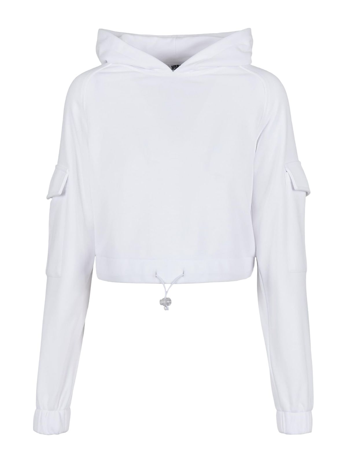 Γυναικεία κοντή φούτερ ζακέτα Short Worker με oversized εμφάνιση TB3625-00220 Urban Classics white