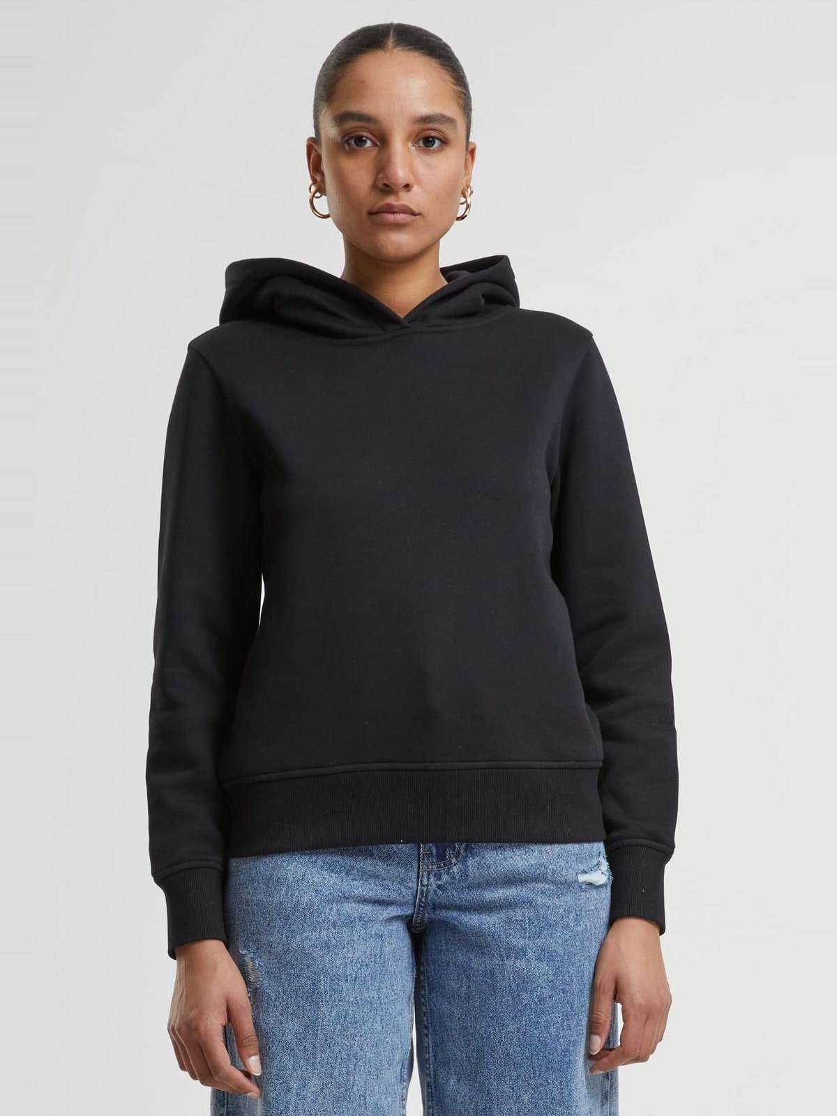 Γυναικείο hoodie Regular με κουκούλα και κλασική γραμμή TB7123-00007 Urban Classics black