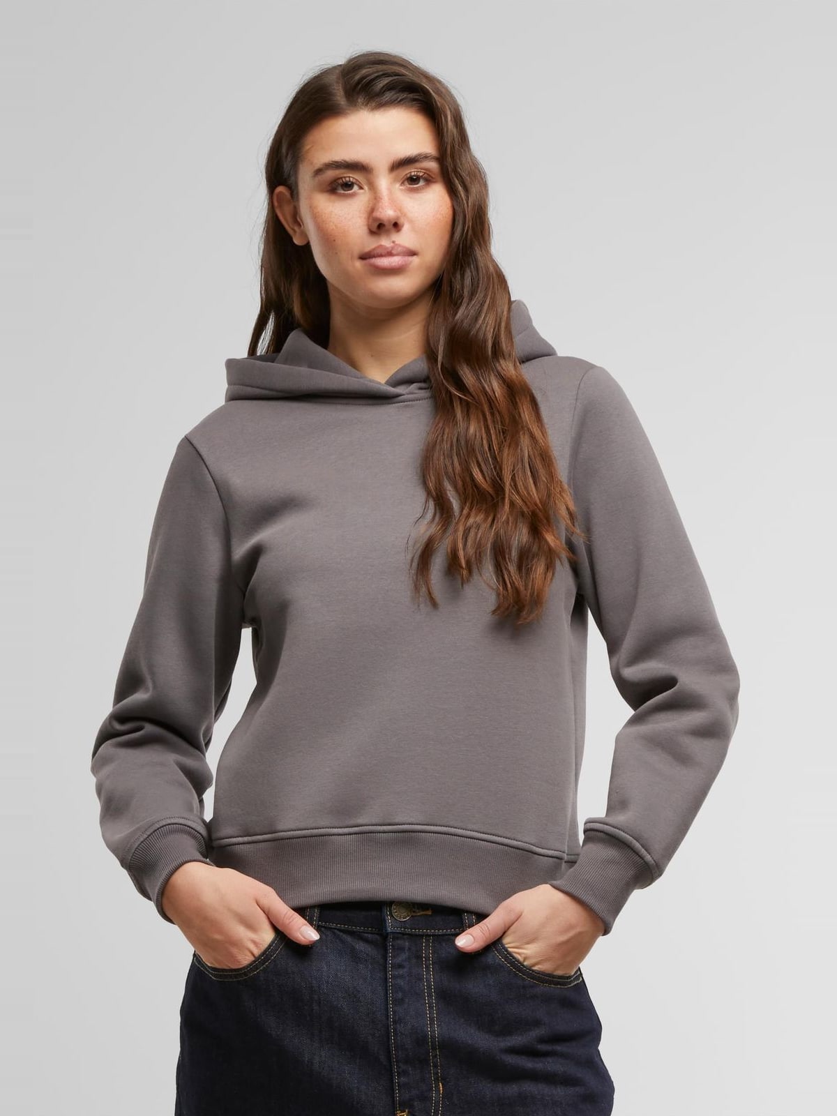 Γυναικείο hoodie Regular με κουκούλα και κλασική γραμμή TB7123-15265 Urban Classics cloudgrey