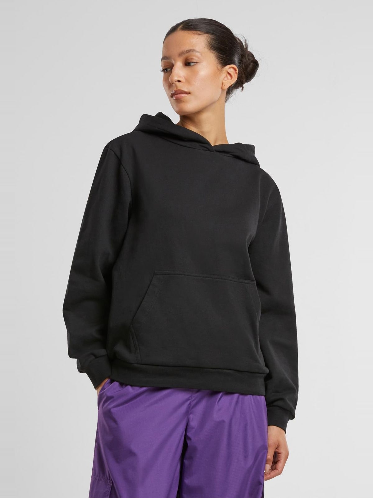 Γυναικείο hoodie Ladies Loose Light Brushed Fleece με χαλαρή εφαρμογή TB7431-00007 Urban Classics black