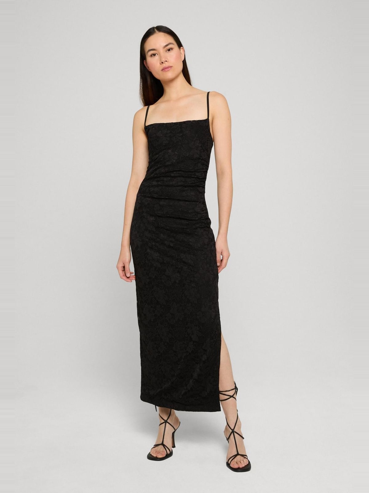 Γυναικείο φόρεμα Stretch Lace με λεπτές τιράντες TB8346-00007 Urban Classics black