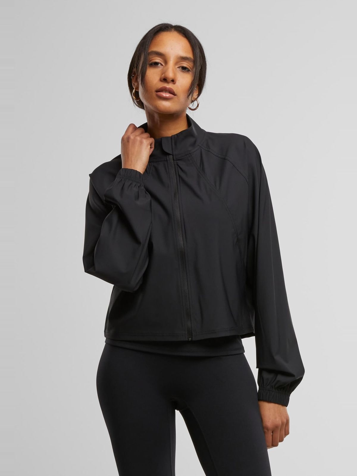 Γυναικείο αθλητικό μπουφάν Ladies Sports Jacket με ζωνάκι TB7800-00007 Urban Classics black