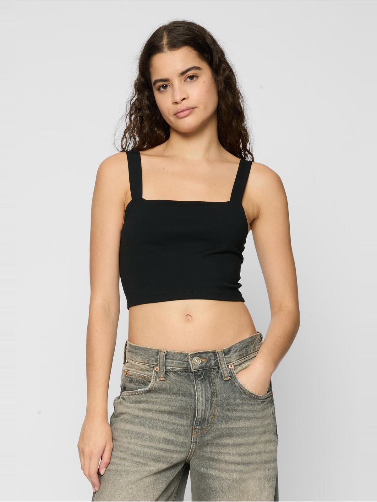 Cropped Top 2-Pack με μίνιμαλ σχέδιο TB3402A-00826 Urban Classics black/white