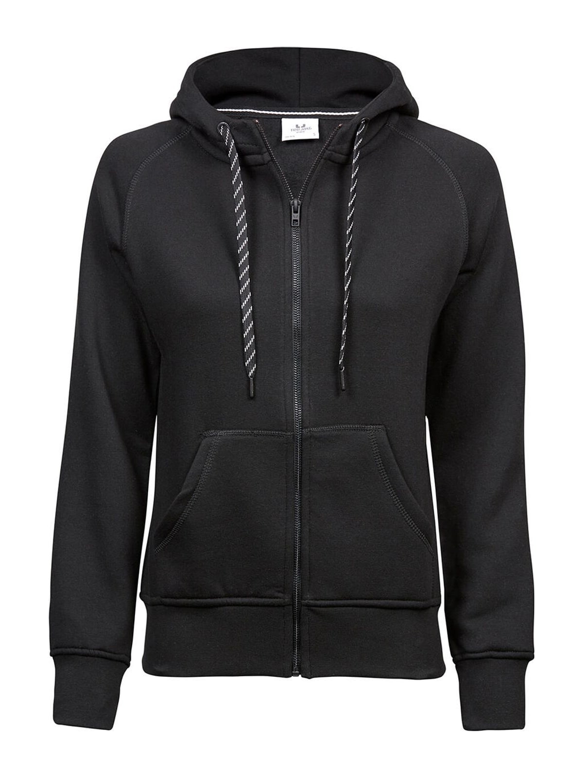 Ladies Fashion Full Zip Hood 5436 Tee Jays Black