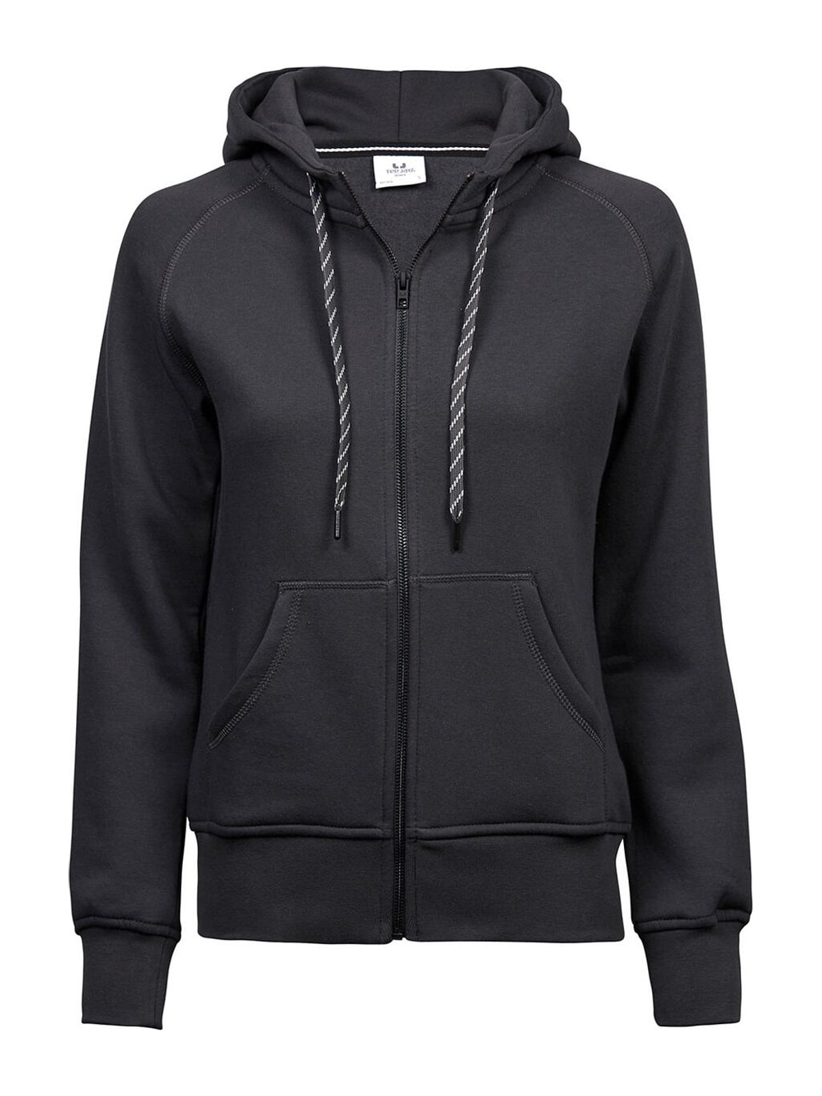 Ladies Fashion Full Zip Hood 5436 Tee Jays Dark Grey