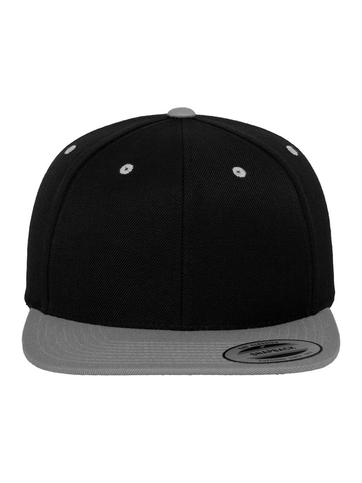 Καπέλο Classic Snapback 2-Tone με σκληρό buckram 6089MT Flexfit Black/Silver