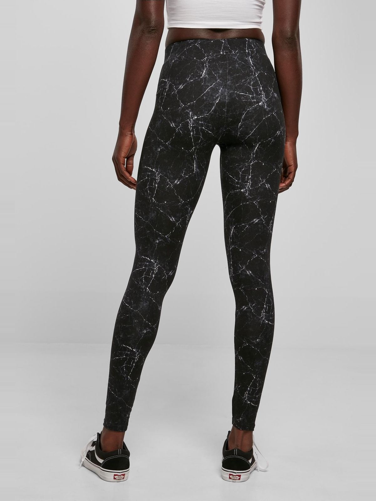 Γυναικείο Κολάν TB4771 Urban Classics Ladies Soft AOP Leggings blackmarble