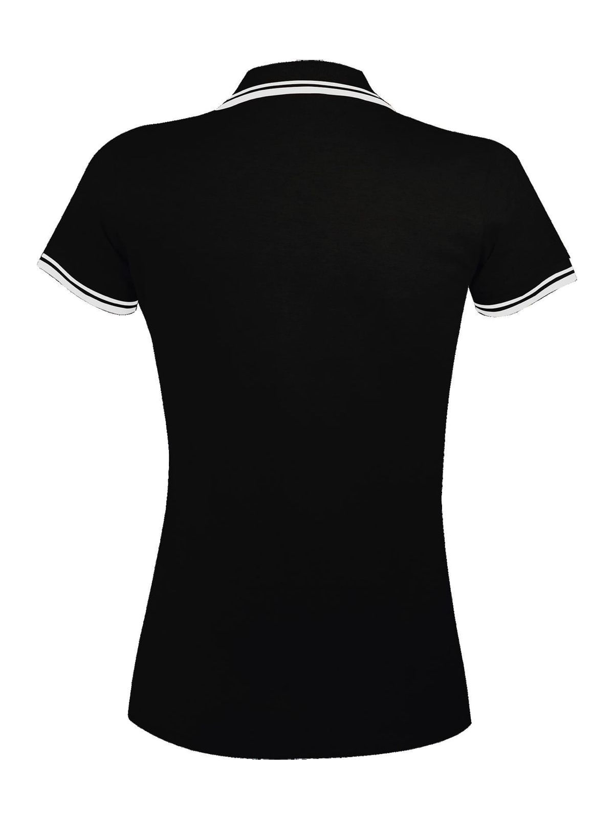 Γυναικείο Πόλο Πικέ 00578 SOL'S Pasadena Black/White