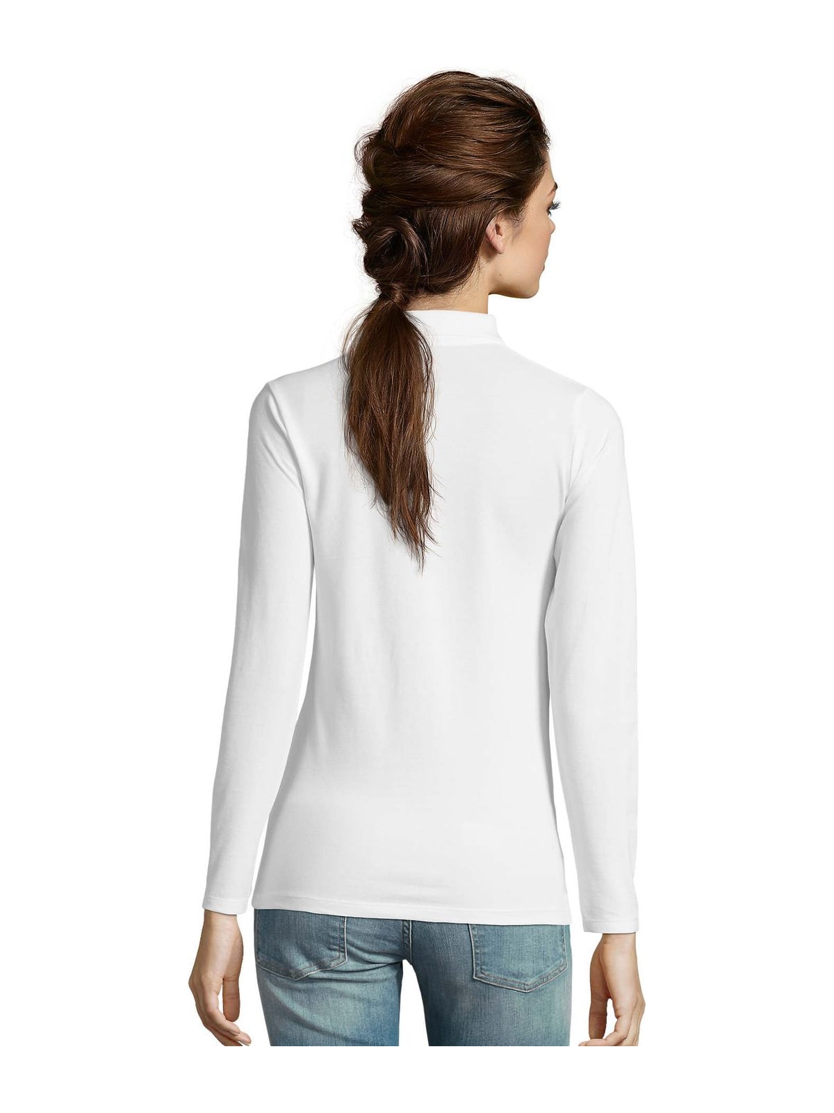 Μπλούζα Πόλο Πικέ Μακρυμάνικη 02083 SOL'S Perfect LSL Women White