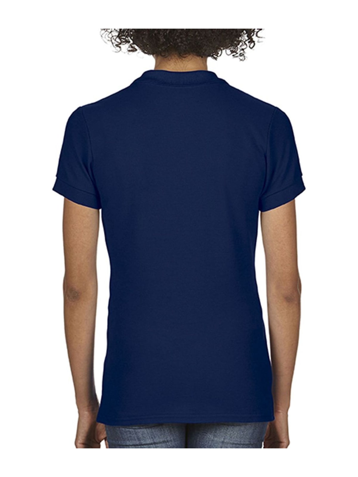 Γυναικεία Μπλούζα Polo 64800L Gildan Softstyle Double Pique Navy