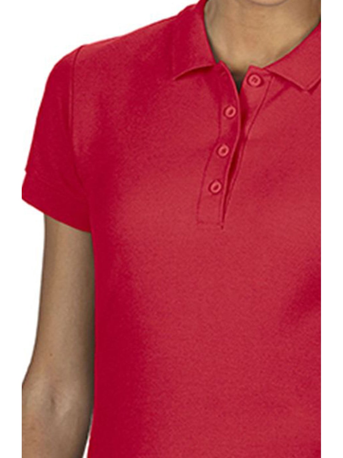Γυναικεία Μπλούζα Polo 64800L Gildan Softstyle Double Pique Red