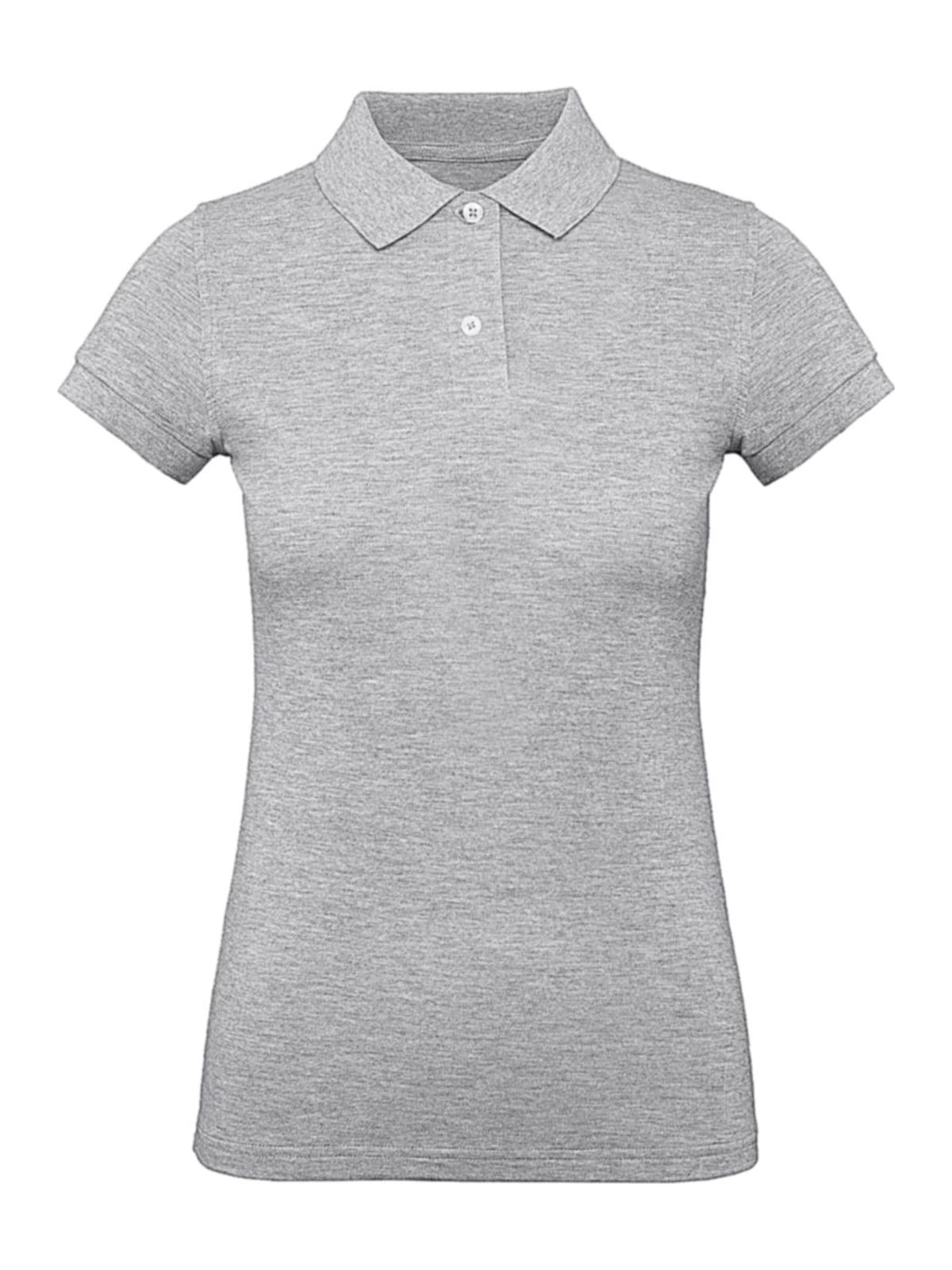 Γυναικείο Μπλουζάκι Polo PW440 B & C Inspire Organic Heather Grey