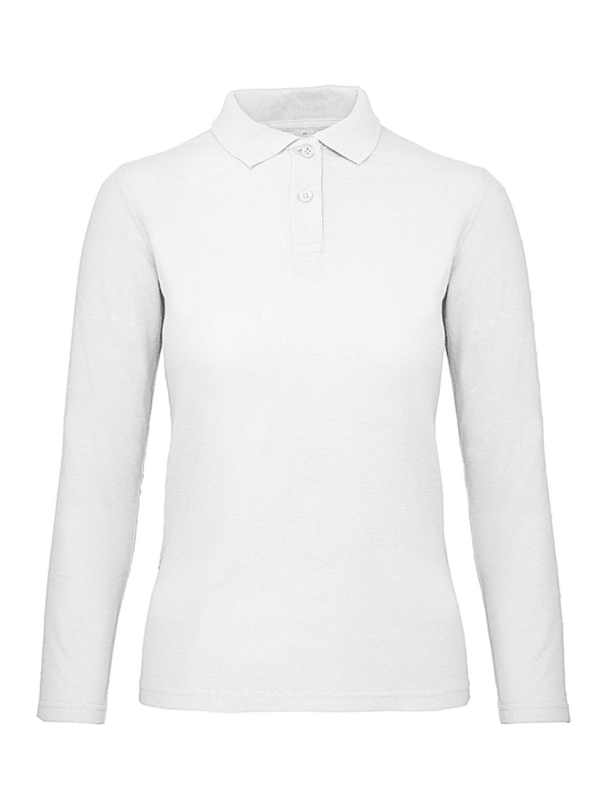 Μπλούζα Polo Γυναικεία Μακρυμάνικη PWI13 B & C ID.001 LSL White
