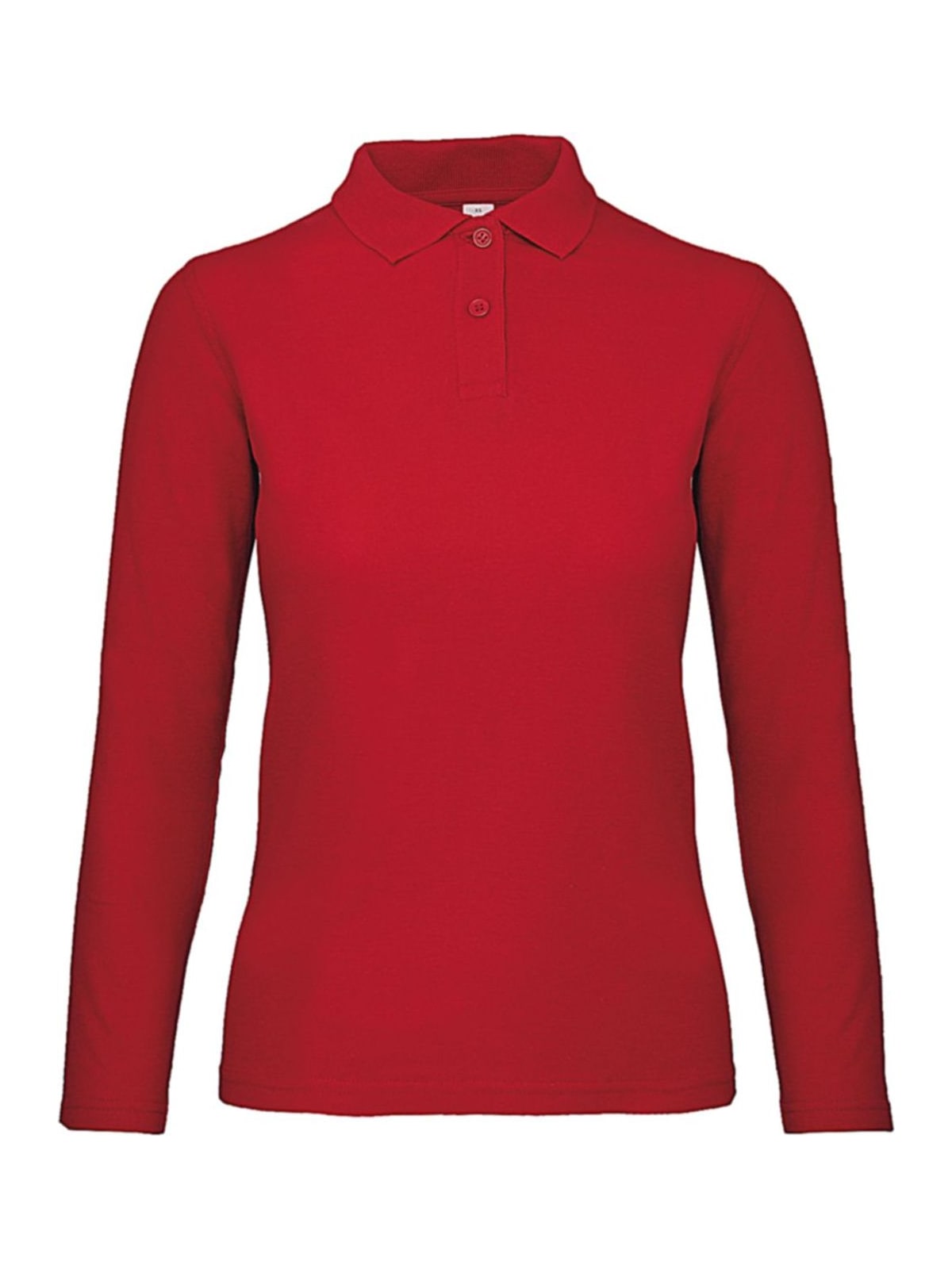 Μπλούζα Polo Γυναικεία Μακρυμάνικη PWI13 B & C ID.001 LSL Red