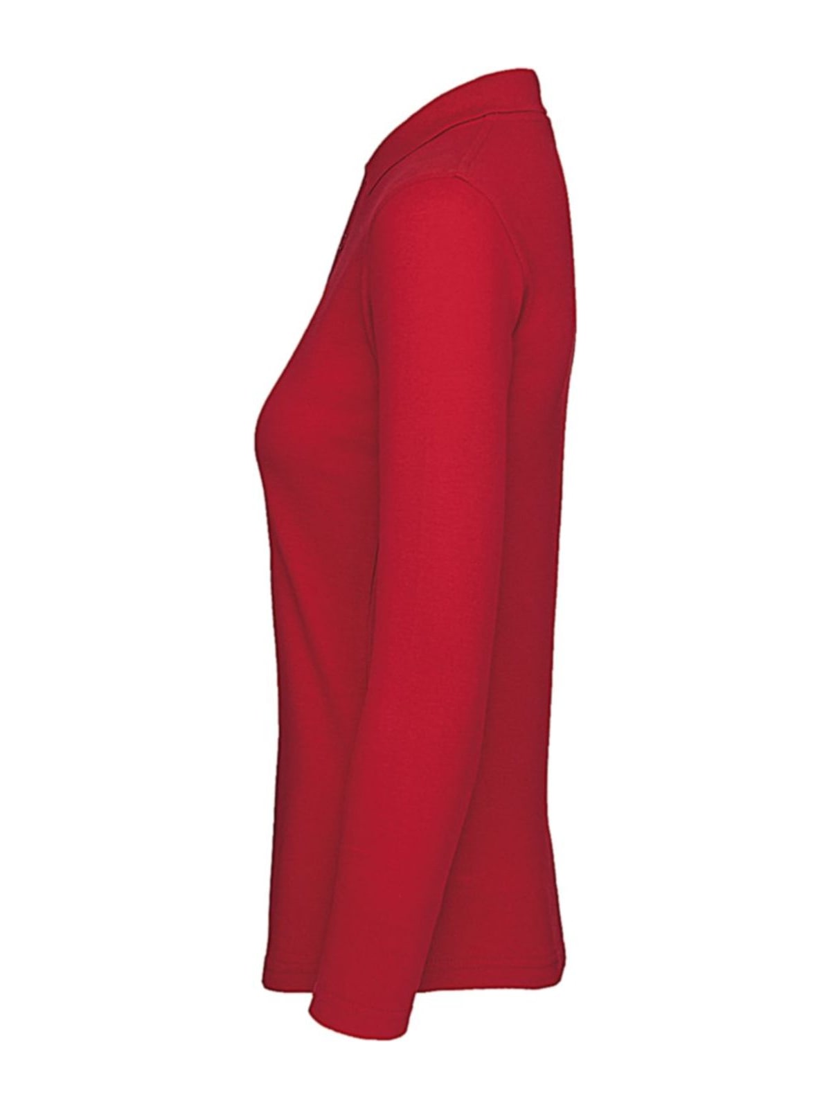Μπλούζα Polo Γυναικεία Μακρυμάνικη PWI13 B & C ID.001 LSL Red