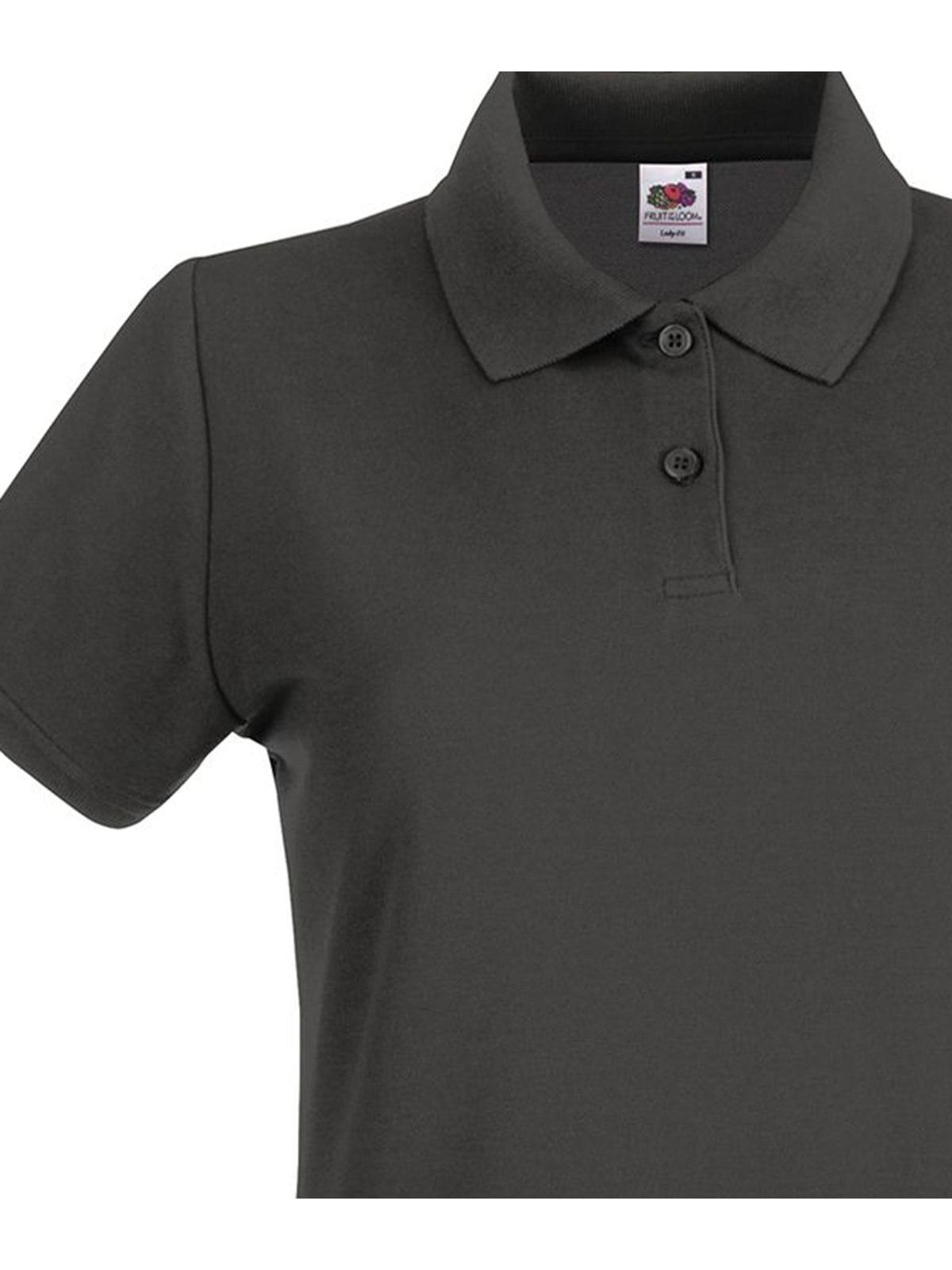 Γυναικεία Μπλούζα Polo 63-030-0 Fruit of the Loom Light Graphite