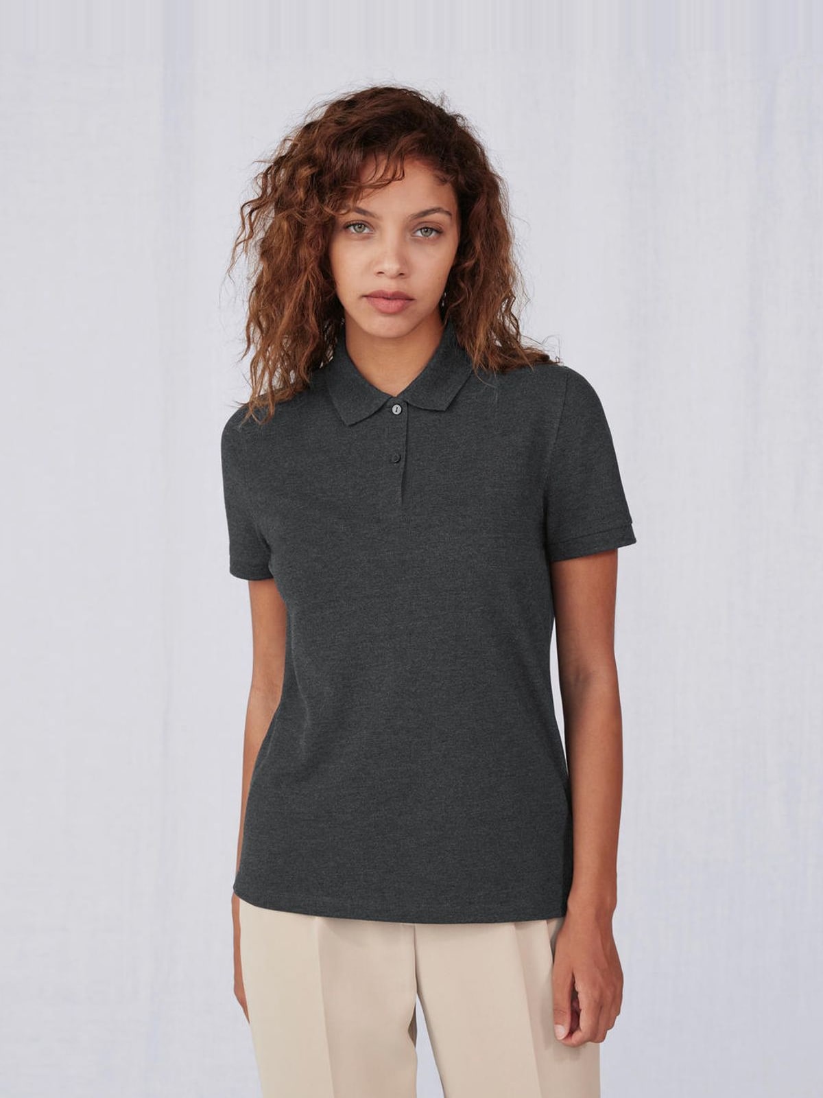 Γυναικεία Μπλούζα Polo PW463 B & C My Polo 210 Heather Tarmac