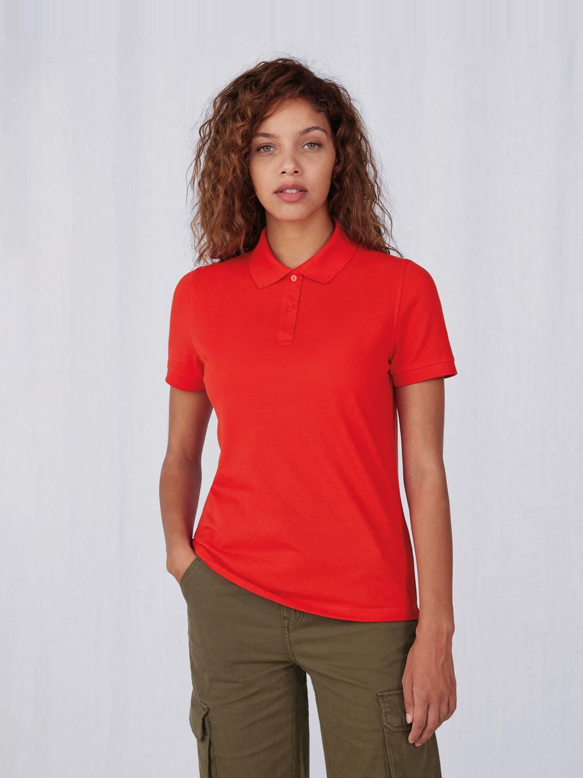 Γυναικεία Μπλούζα Polo PW465 B & C My Eco Polo 65/35 Pop Tomato