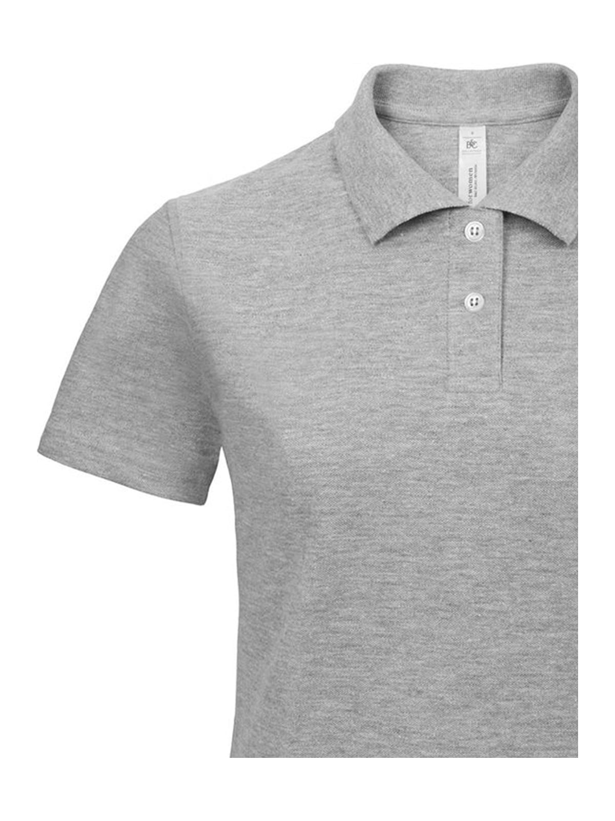 Γυναικείο Μπλουζάκι Polo Pique ID.001 B & C Heather Grey