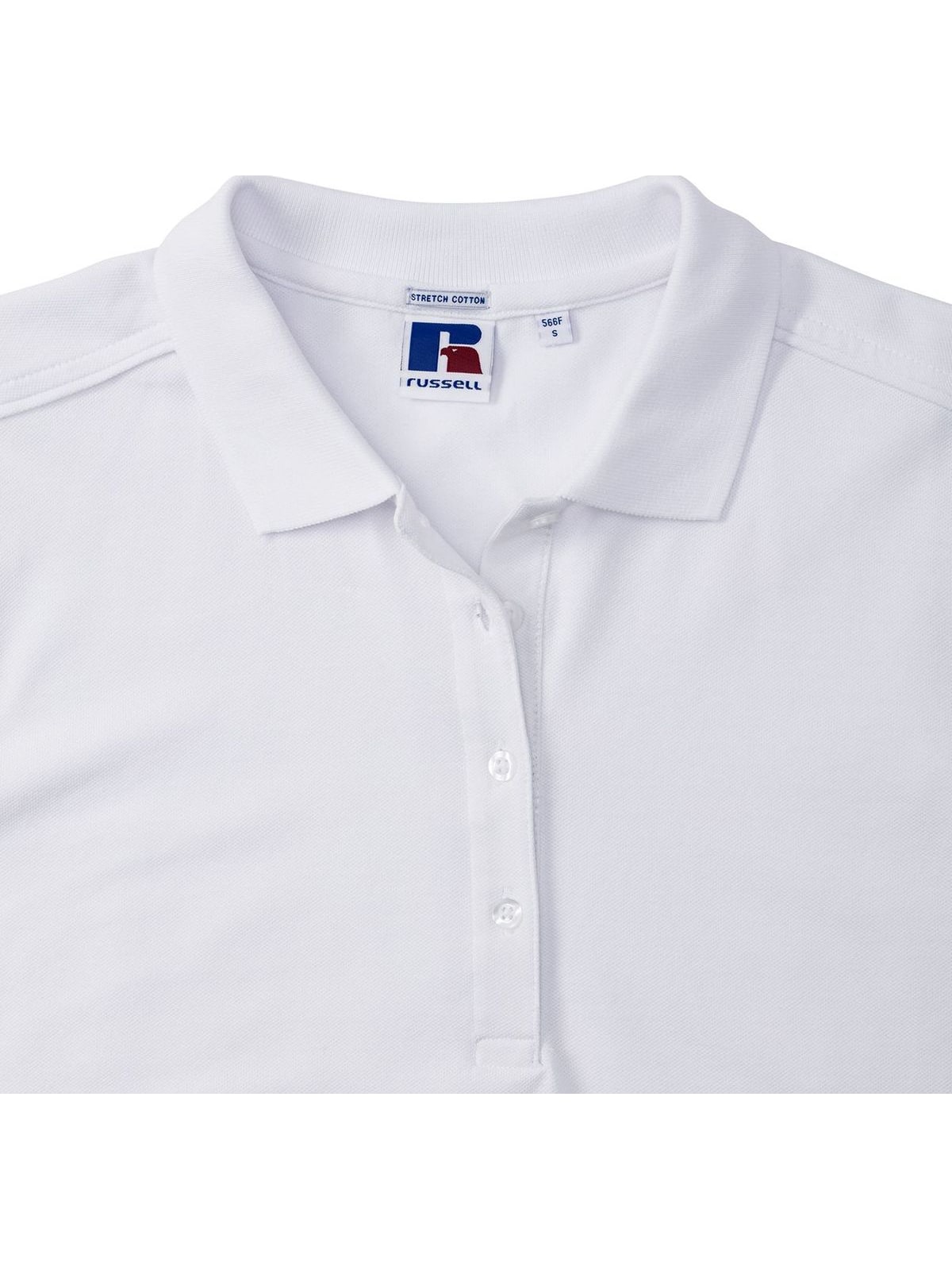 Γυναικείο Μπλουζάκι Polo R-566F-0 Russell Slim Fit Stretch White