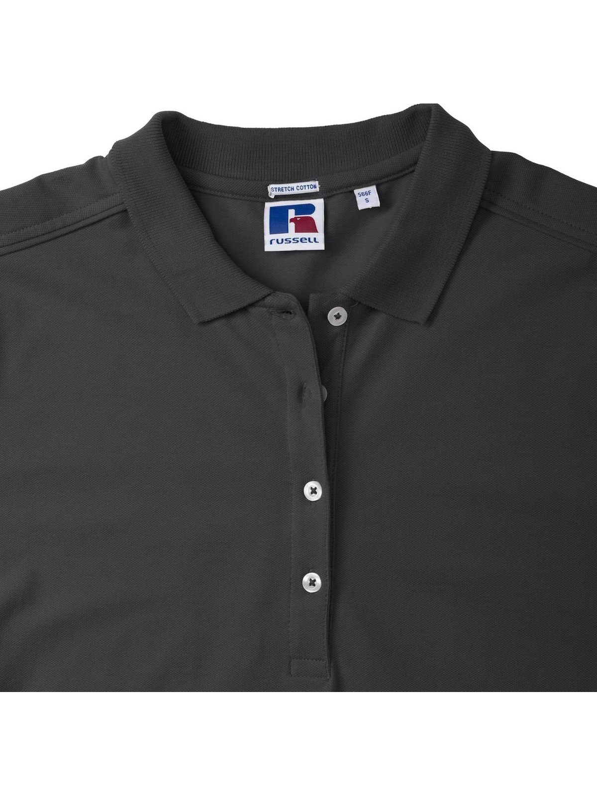 Γυναικείο Μπλουζάκι Polo R-566F-0 Russell Slim Fit Stretch Black