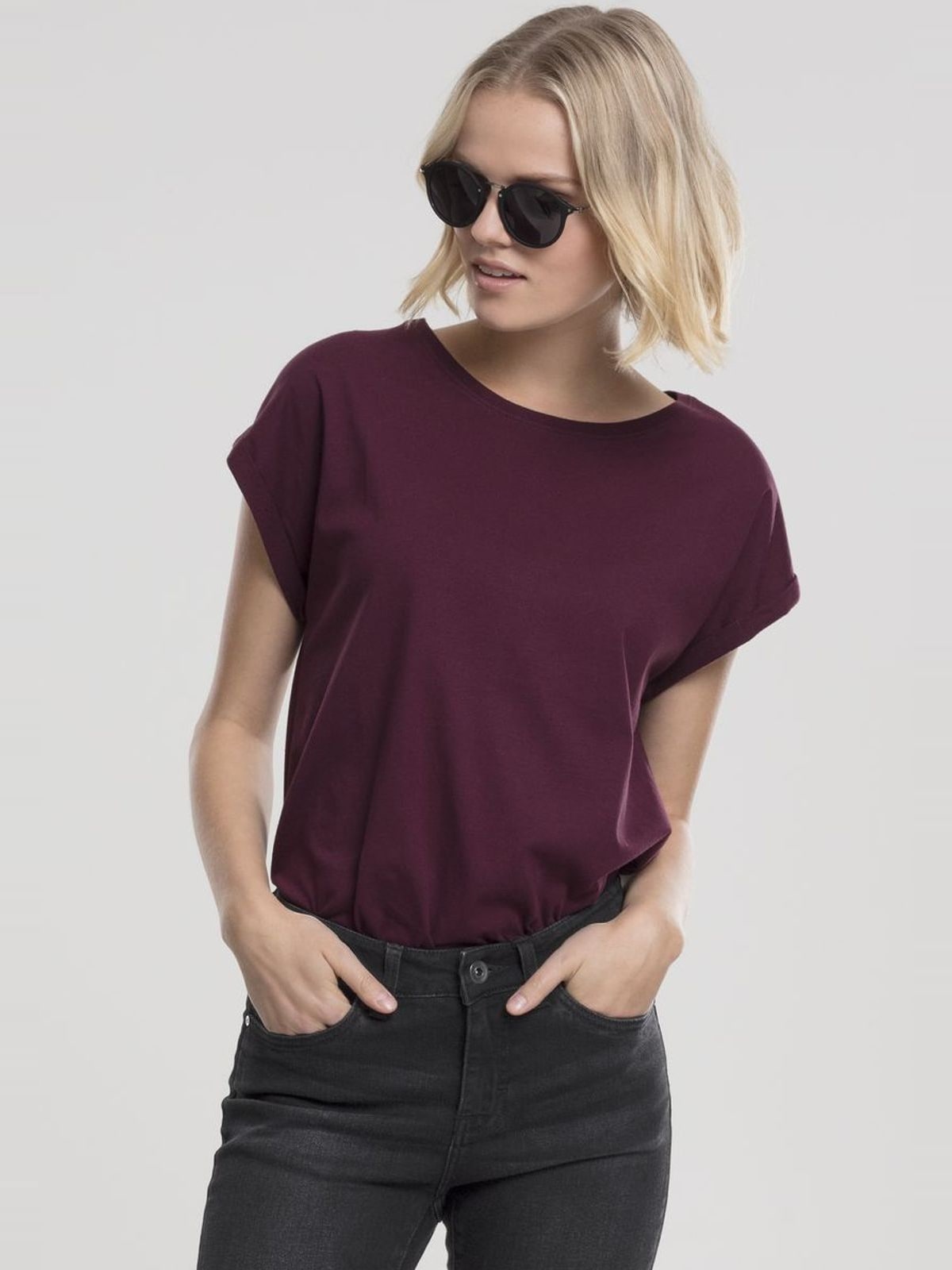 T-shirt Extended Shoulder Tee TB771 Urban Classics Cherry