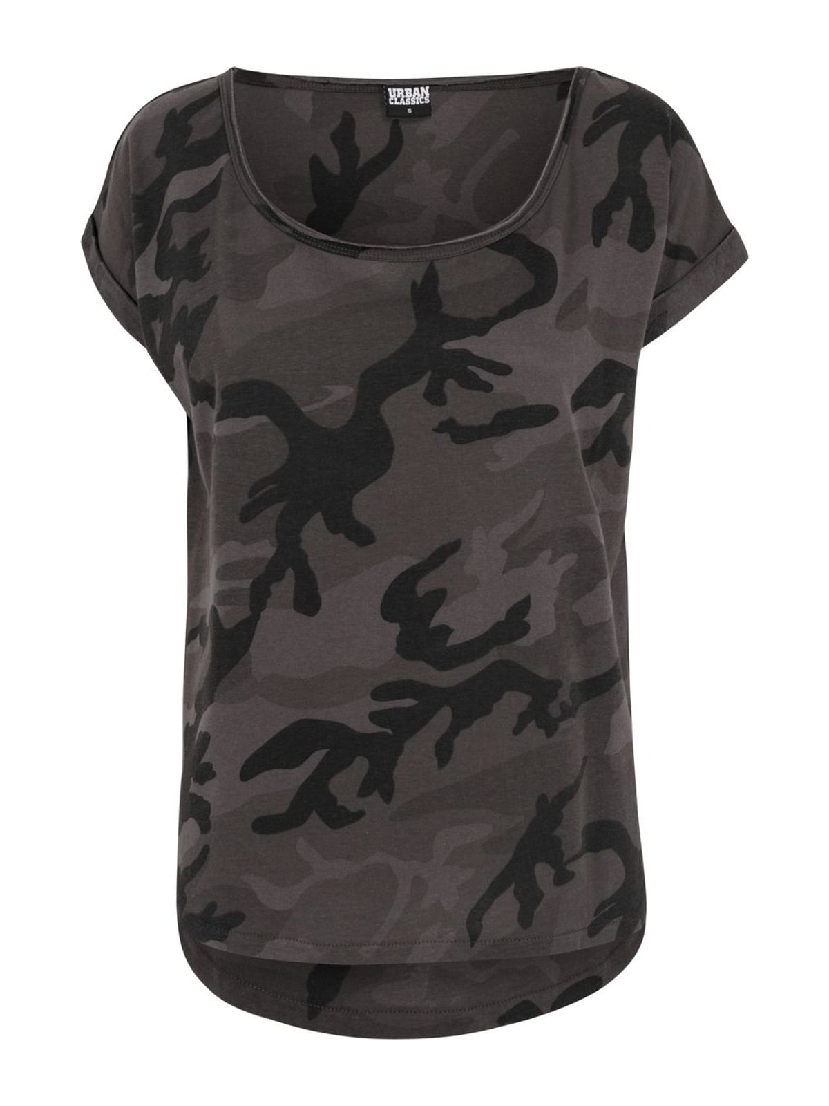 Γυναικείο T-Shirt Camo Back Shaped Tee Urban Classics TB1635-00784 Dark Camo