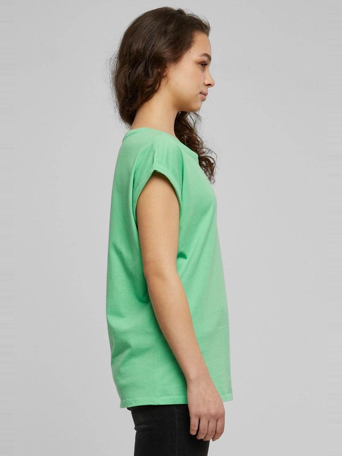 T-shirt TB771 Urban Classics Extended Shoulder Tee Ghostgreen