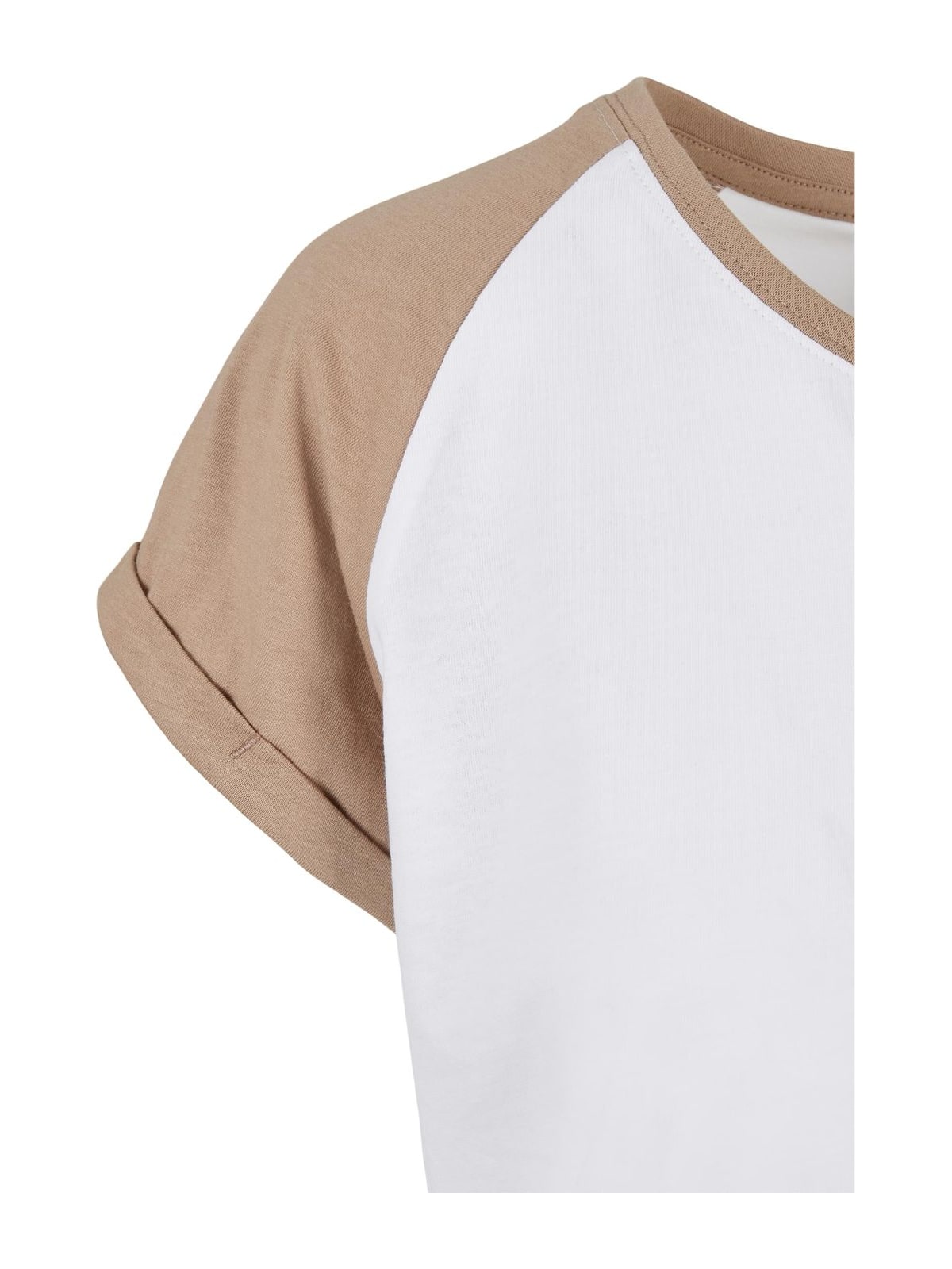 Γυναικείο T-Shirt Contrast Raglan TB1913 Urban Classics White/Soft Taupe