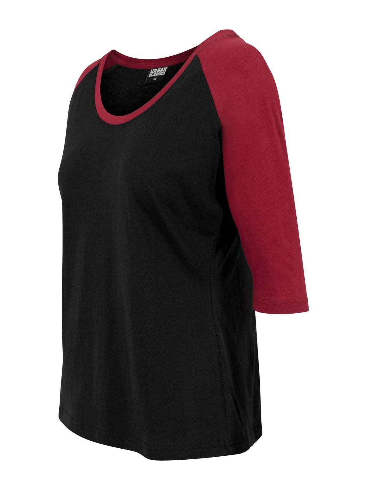 Γυναικεία Μπλούζα 3/4 Contrast Raglan Tee TB733 Urban Classics Black/Burgundy