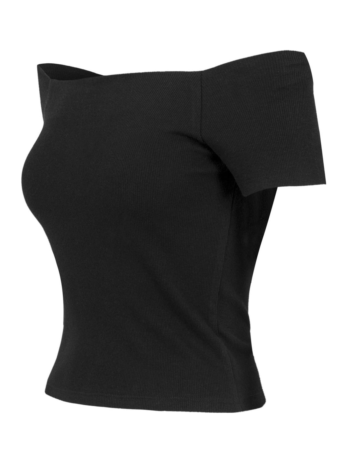 Γυναικείο T-Shirt TB1500 Urban Classics με Ανοιχτούς Ώμους Black