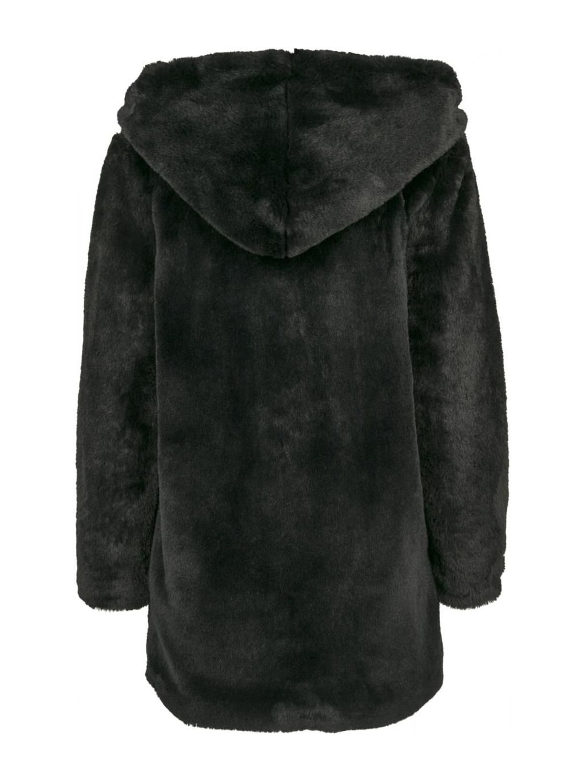 Παλτό με Κουκούλα Teddy TB2375 Urban Classics Black