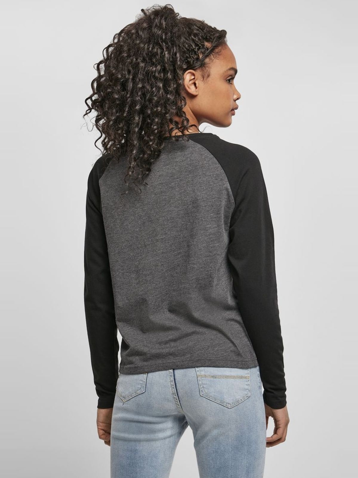 Γυναικεία Μακρυμάνικη Μπλούζα Raglan TB4539 Urban Classics Charcoal/Black
