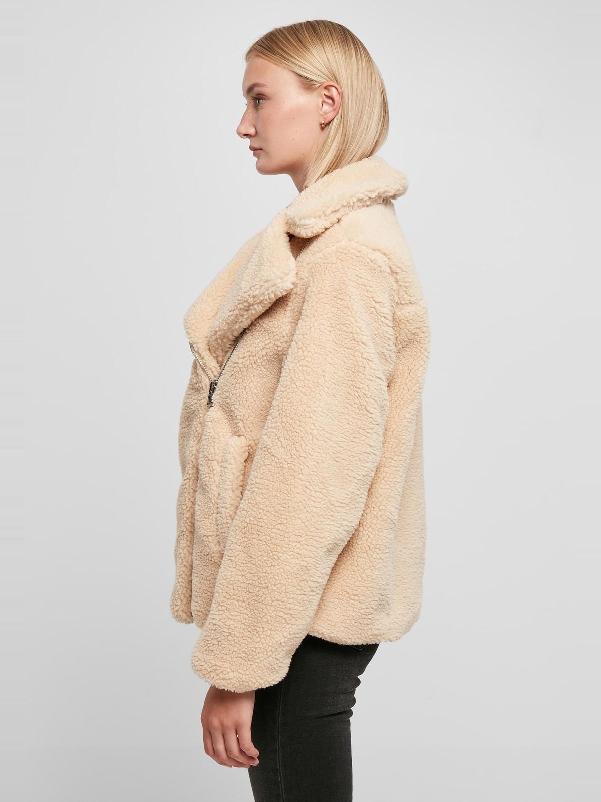 Γυναικείο Μπουφάν Sherpa Biker TB5433-03738 Urban Classics unionbeige