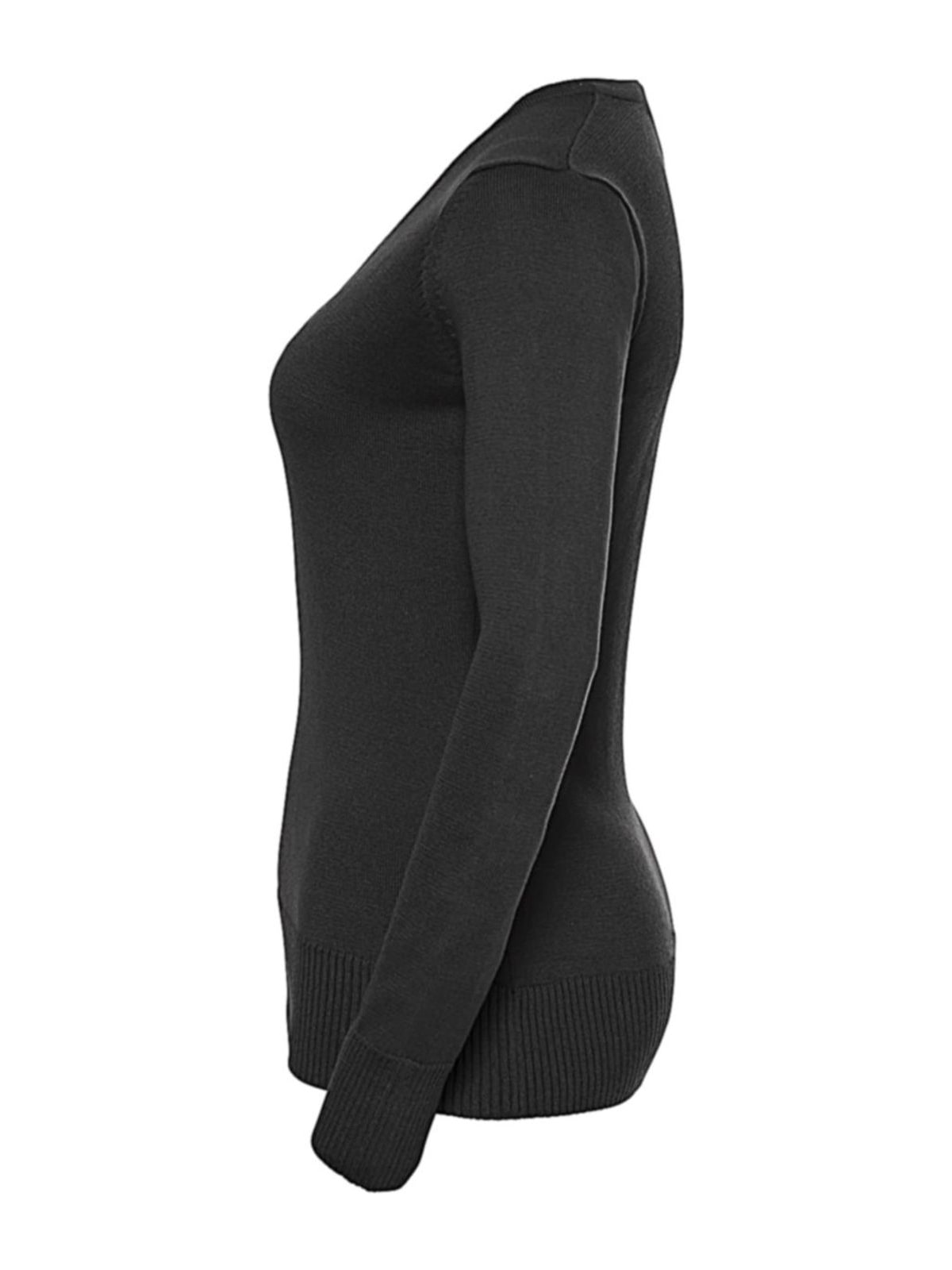 Γυναικείο Πλεκτό Πουλόβερ R-710F-0 Russell V-Neck Black