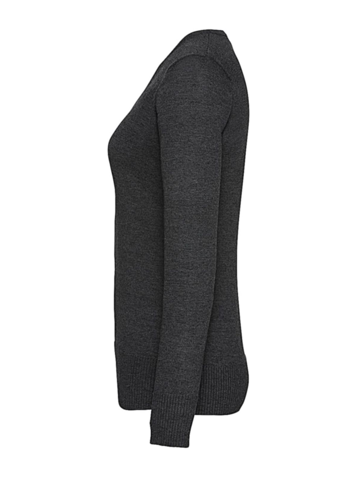 Γυναικείο Πλεκτό Πουλόβερ R-710F-0 Russell V-Neck Charcoal Marl