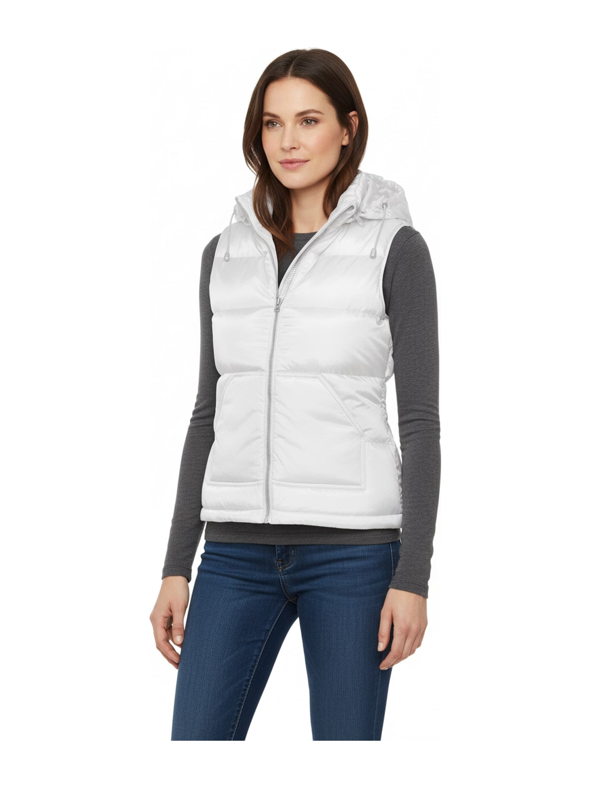 Γυναικείο Αμάνικο Μπουφάν Zen+ Women B & C White